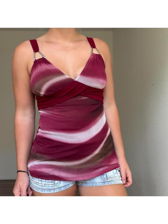 American Vintage Tops - Y2K GLAM GOING OUT TANK TOP